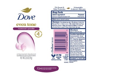Artwork (Dove Even Tone Rosewood And Powder Antiperspirant Deodorant   Artwork)